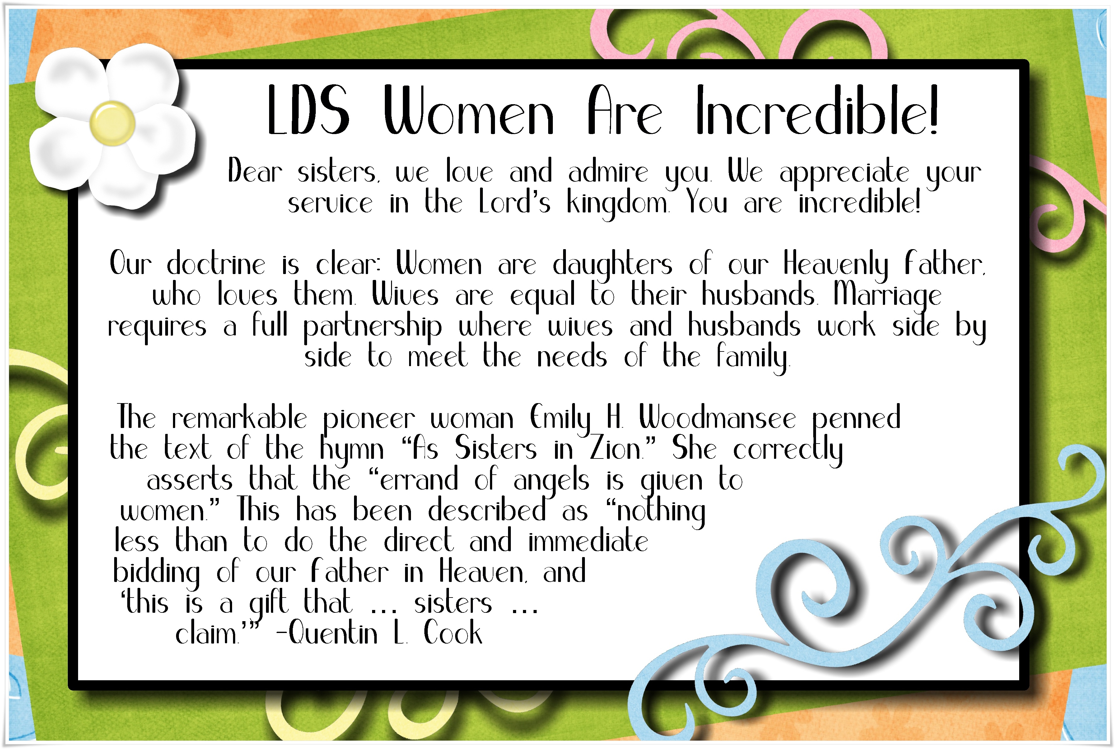 LDS Women are Incredible The Idea Door